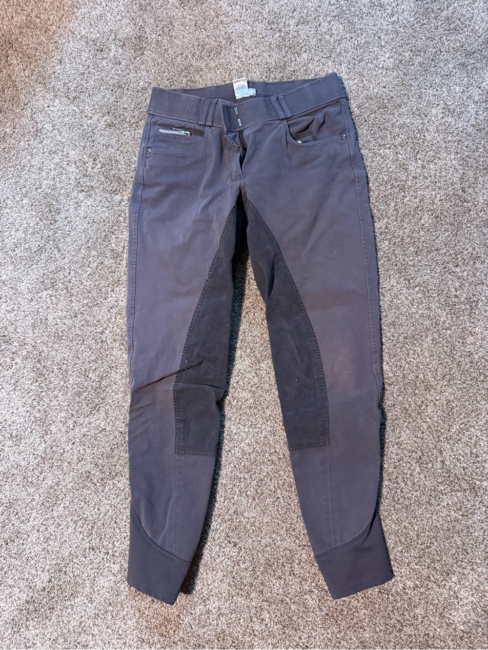 Dover Saddlery Riding Sport Breeches in Charcoal Gray